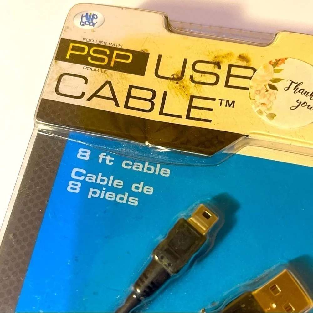 PSP USB Cable 8 ft - Connect, Download, and Play New in Box